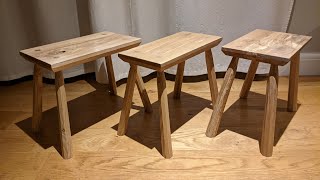 Making 3 Wooden Stools [upl. by Kcire]