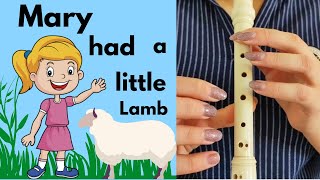 Mary had a little lamb  recorder tutorial [upl. by Burra]