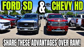 Ford Super Duty And Chevy Heavy Duty VS RAM HD 3 Advantages The Competition Has Over RAM [upl. by Ainar490]