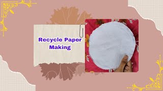 How to make recycled paper from old notebook  DIY  Easy recycled paper making process [upl. by Annoek247]