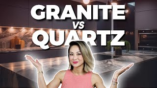 Kitchen Countertops QUARTZ vs GRANITE  Which material is best for your project [upl. by Goodrich]