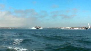 San Diego Fleet Week 2010 LCAC [upl. by Enirol]