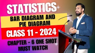 Presentation of Data  Bar Diagram and Pie diagram  Chapter 6  Statistics  Class 11  ONE SHOT [upl. by Lymann]