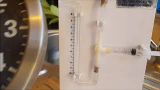 Using a potometer measuring water uptake [upl. by Greenleaf164]