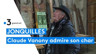 La 50e édition de la fête des jonquilles lhumoriste Claude Vanony vient admirer son char [upl. by Nhoj]