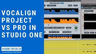 Vocalign Project vs Pro in Studio One [upl. by Enyallij]