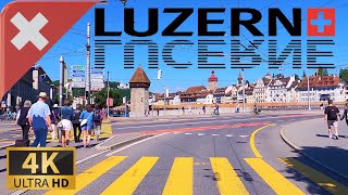 DRIVING LUCERNELUZERN Central Switzerland SWITZERLAND I 4K 60fps [upl. by Piefer431]