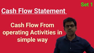 Cash Flow Statement Operating Activities set 1 [upl. by Merriott]