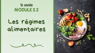 1e année  Module 22  Les régimes alimentaires [upl. by Akirdnahs60]