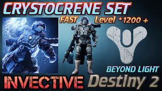 NEW ARMOR SET CRYSTOCRENE amp Level up FAST 1200 Destiny 2 Beyond Light [upl. by Htrahddis764]