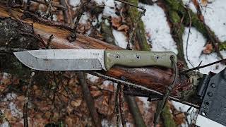 Survival knife  Reiff Knives F6 Leuku  14 month review Wilderness Perfection [upl. by Yelnik583]