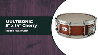 5 x 14 Multisonic Unibody Cherry Snare Drum [upl. by Stubstad]