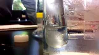 Supersaturation using sodium thiosulphate Na2S2O3•5H2O crystal form [upl. by Julietta]