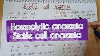 SICKLE CELL ANAEMIA  causes symptoms diagnosis tt amp pathology  HEAMOLYTIC ANAEMIA  PART 3 [upl. by Sioux14]