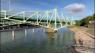 Liepaja Swing Bridge opening [upl. by Anailli]