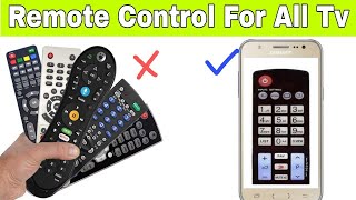 Remote control for all TV  smartphone ko TV remote kaise banaye  TV remote control app [upl. by Nomead925]