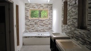 Master Bathroom with Glass tile and ceramic tile [upl. by Adlaremse]