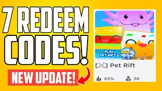 Pet Rift CODES 2024  EVERY WORKING CODES  ALL ROBLOX CODES [upl. by Allisurd]