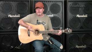 Washburn WD10CE AcousticElectric Guitar Video Demo [upl. by Conny112]