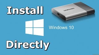 How to Install Windows 10 Directly onto USB External Hard Drive [upl. by Diraf]