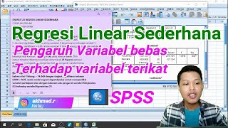 Regresi Linear Sederhana Pengaruh Variabel Bebas Terhadap Variabel Terikat [upl. by Ardnauq387]