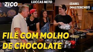 Izabel Masterchef ensina como fazer filé com chocolate ficou gostoso  Canal Zico 10 [upl. by Yeoz]