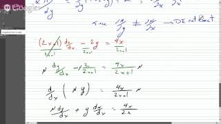 First Order differential equation Not Exact Integrating factor Method [upl. by Arlee778]