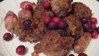 How to make Chestnut Port Cranberry and Bacon Stuffing [upl. by Hanikehs699]