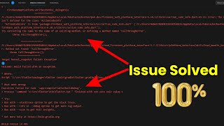 How to Fix Execution failed for task appcompileFlutterBuildDebug [upl. by Diandre]