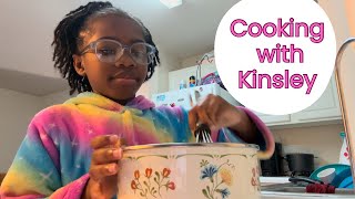 Welcome to Kinsley’s Vlog  Cooking breakfast with Kinsley [upl. by Valiant]