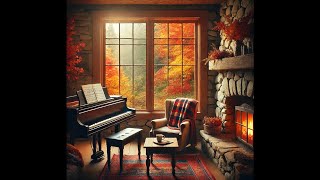 Autumn Serenity Cozy Stone Cottage with Calming Piano by the Fireplace 🍂🎹 [upl. by Adnwahsat]