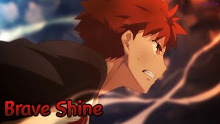 『Lyrics AMV』 Fatestay night Unlimited Blade Works OP 2 Full 【 Brave Shine  Aimer 】ft Goodlight1 [upl. by Conway]