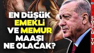 Kök Aylık SSK BağKur Emekli ve Memur Zammı En Düşük Emekli Maaşı Ne Kadar Olacak [upl. by Nido]