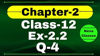 Class 12 Ex 22 Q4 Math  Inverse Trigonometry  Q4 Ex 22 Class 12 Math  Ex 22 Q4 Class 12 Math [upl. by Fihsak63]