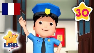 Chanson de la Police  Compilation de Comptines  Berceuses  Little Baby Bum Junior en Français [upl. by Sekofski]