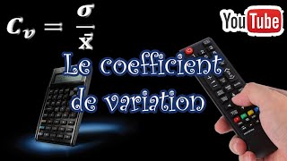 Le coefficient de variation [upl. by Llered]