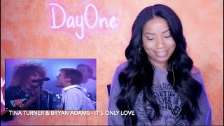 Tina Turner amp Bryan Adams  Its Only Love 1985 Duets Of The 80s DayOne Reacts [upl. by Rafaello]