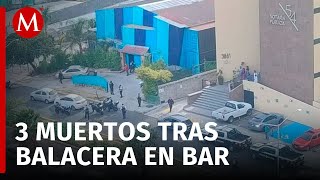 En Querétaro una balacera deja a tres personas sin vida en un bar en remodelación [upl. by Aseram]