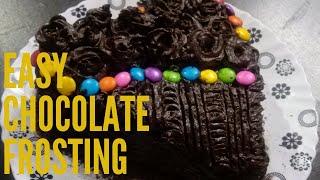 Easy chocolate whipped cream frosting  chocolate whipped cream recipe homemade chocolate frosting [upl. by Otrebla275]