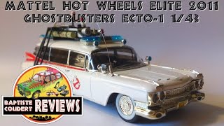 Video Review 2011 Mattel Hot Wheels Elite Ghostbusters Ecto1 143 Metal Diecast [upl. by Schaab16]