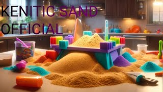 Very satisfying and Relaxing Kenitic Sand ASMR drop and Sculpting [upl. by Ycnay3]