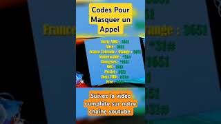 Masquez Votre Numéro Facilement 📲  Astuces et Codes Secrets Pour Appels Anonymes [upl. by Adriano]