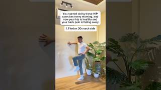 4 Hip Exercises for healthy HIPS amp lower back hipmobility hipexercise dailyexcercise [upl. by Aremihc]