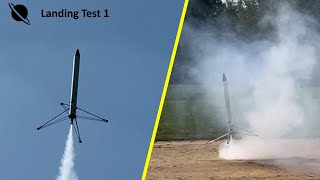 Model Rocket Landing Test 1 [upl. by Nyrahs570]