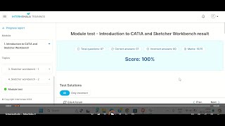 Internshala Catia Module4 Test answers 2024  CATIA  bumki [upl. by Imoin]