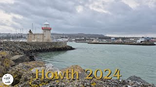 Dublin relaxing walking tour  🌊 Howth  4K 2024 [upl. by Batruk]