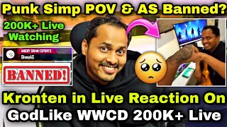 Kronten React On GodLike 15 Kills WWCD 💛GodL BMPS Player POV 😮 Angry Swans Banned 200K Watching [upl. by Lanuk]