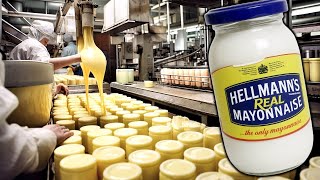 How Mayonnaise is Made  How Hellmanns Real Mayonnaise is made in Factory [upl. by Thirion143]