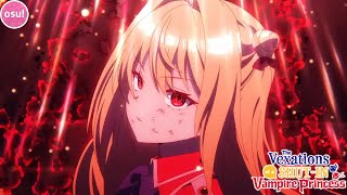 The Vexations of a ShutIn Vampire Princess  Opening「Red Liberation」by fripSide osu [upl. by Ynnol]