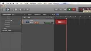 Logic Pro X 1  Setup to record guitar that is plugged into amp [upl. by Lanie845]